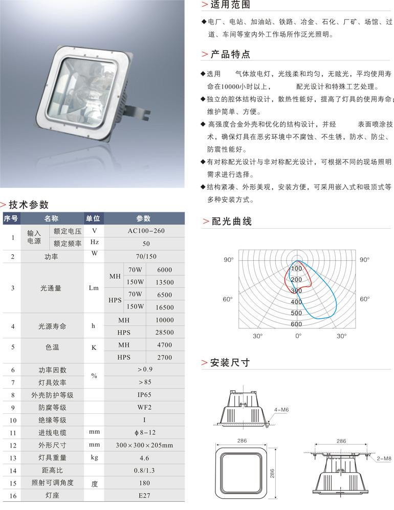 FWF9150防眩棚顶灯