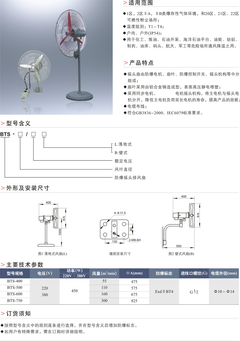 BTS防爆排风扇